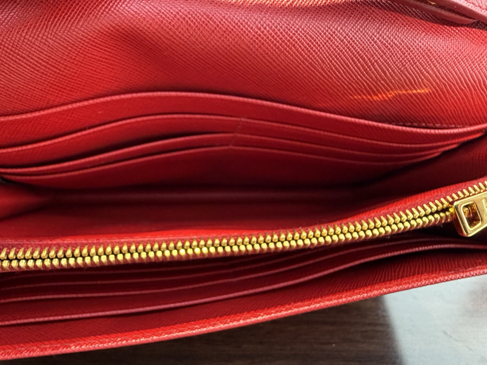 Prada Saffiano Metal Flap Leather Bag
