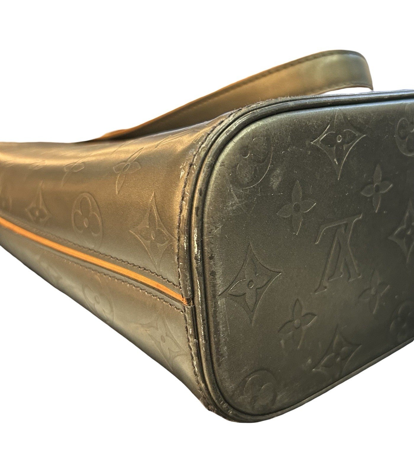 LOUIS VUITTON Wilwood M55102 Monogram Mat Tote Bag Noir