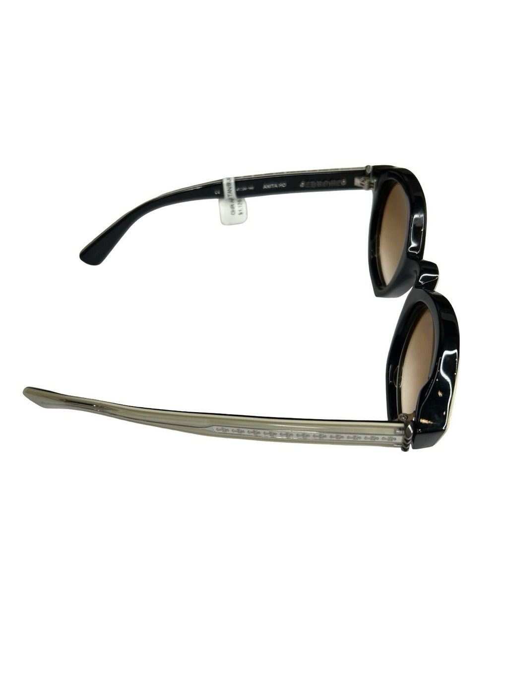 Chrome Hearts Anita Ho Oval Sunglasses Brown Tinted Lens Size 47-26-140
