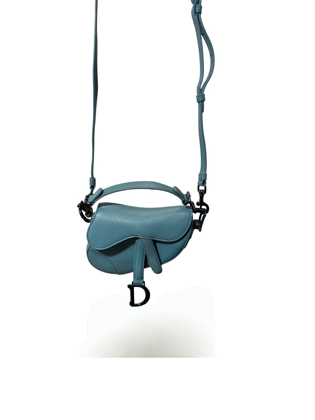 Christian Dior Leather Saddle Micro