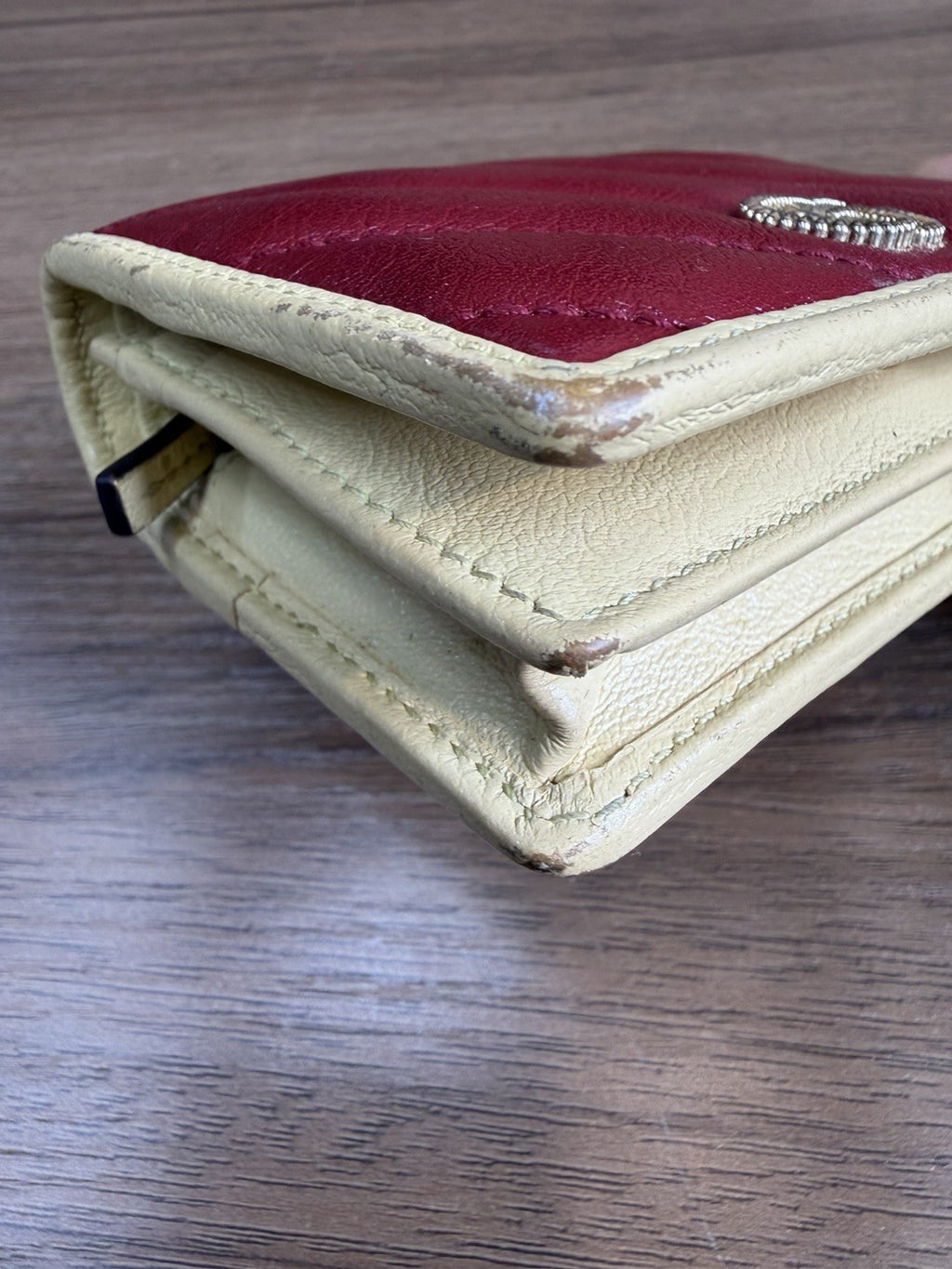 Gucci Gg Marmont Red Wallet 