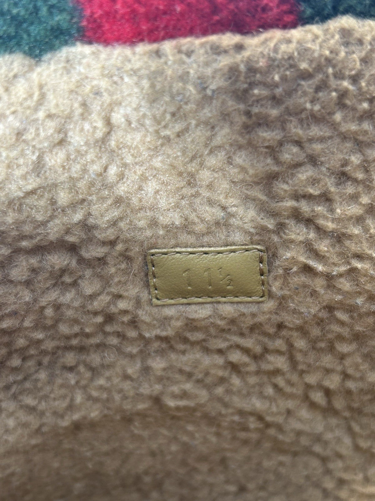Gucci Web Accent Shearling Boots Size 11.5US