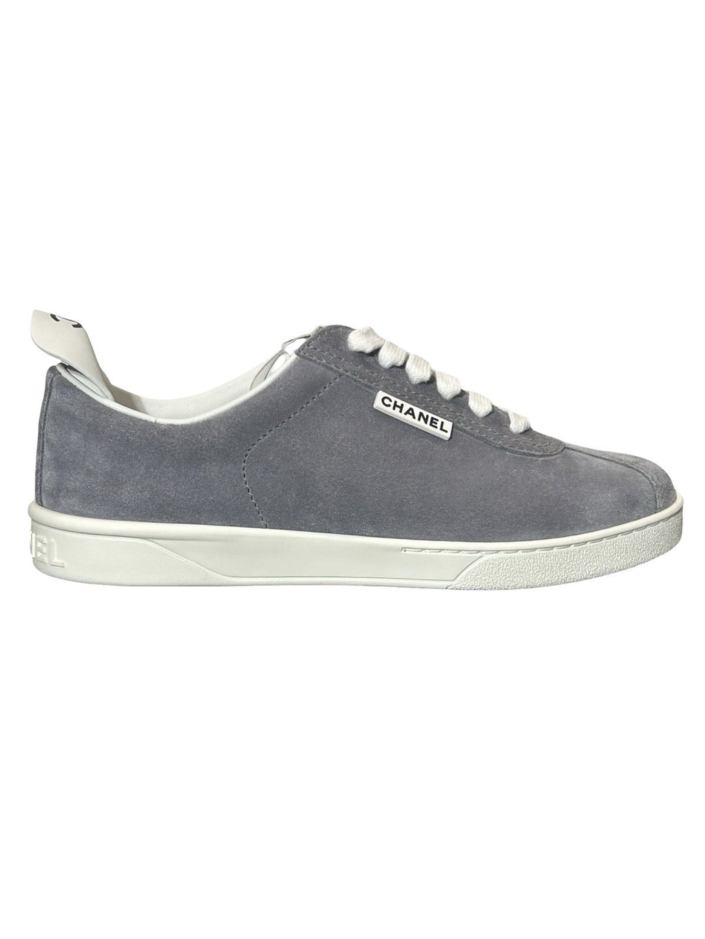 Chanel Women's CC Low-Top Flat Runner Sneakers Suede Size 40