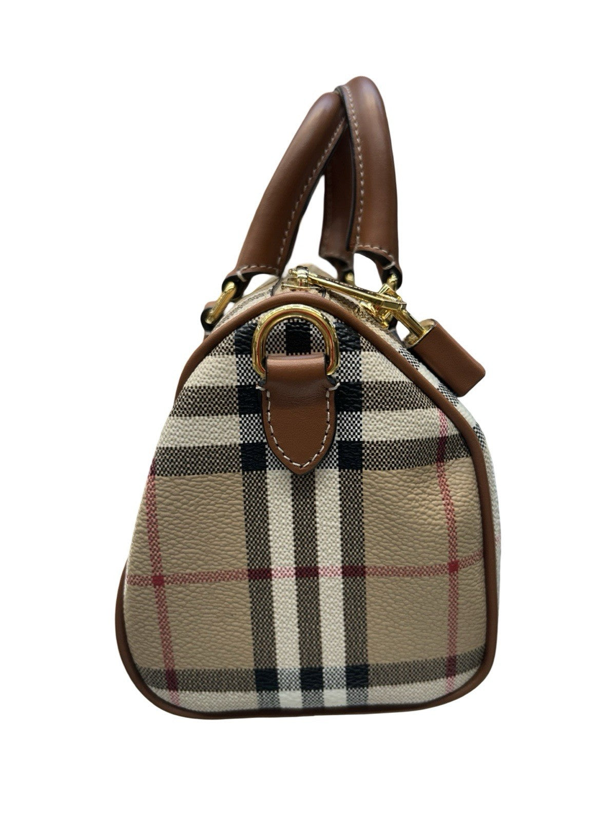 Burberry Mini Check Bowling Bag