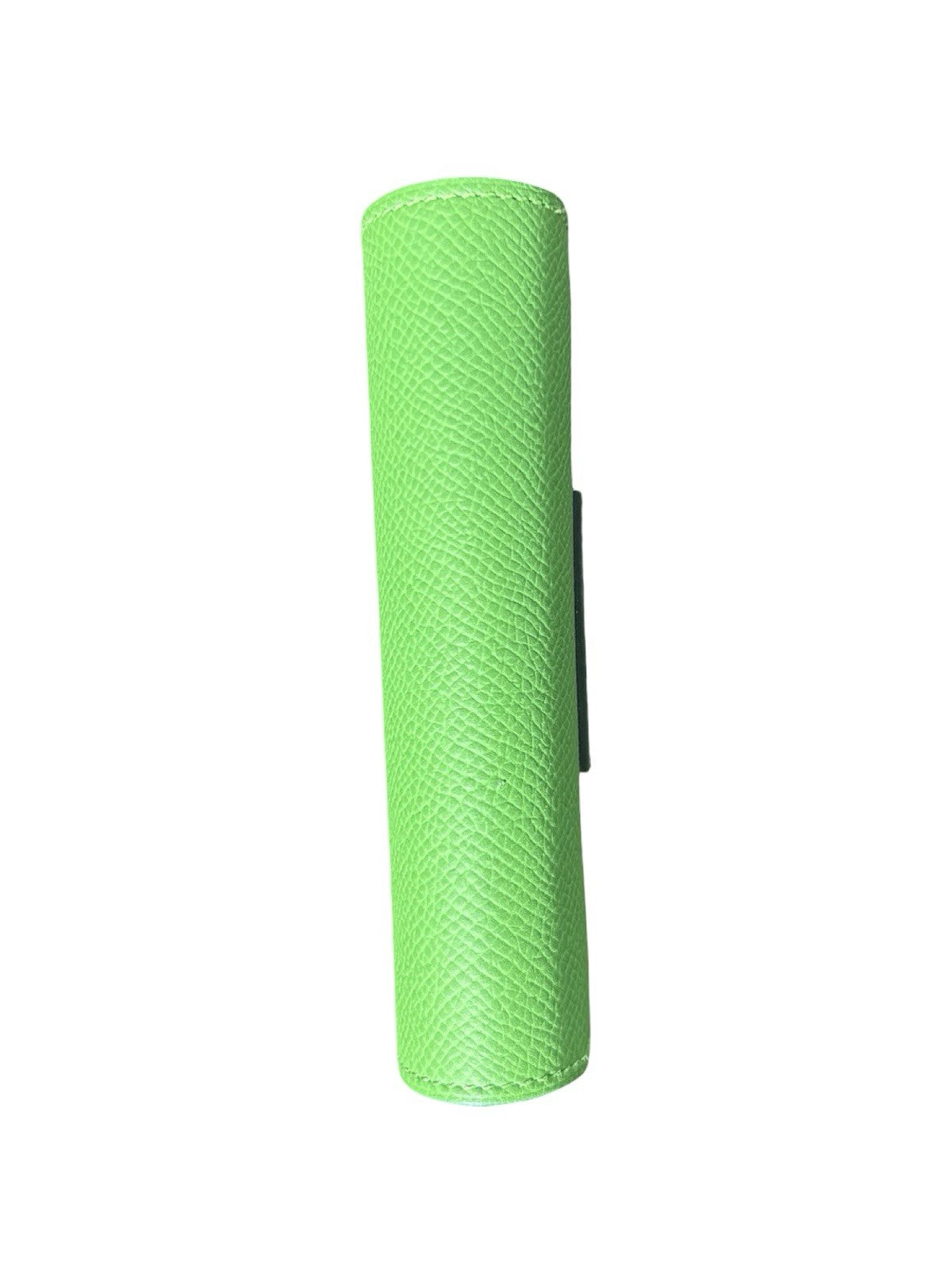 HERMES Epsom Enamel Constance Slim Wallet Vert Yucca Celeste