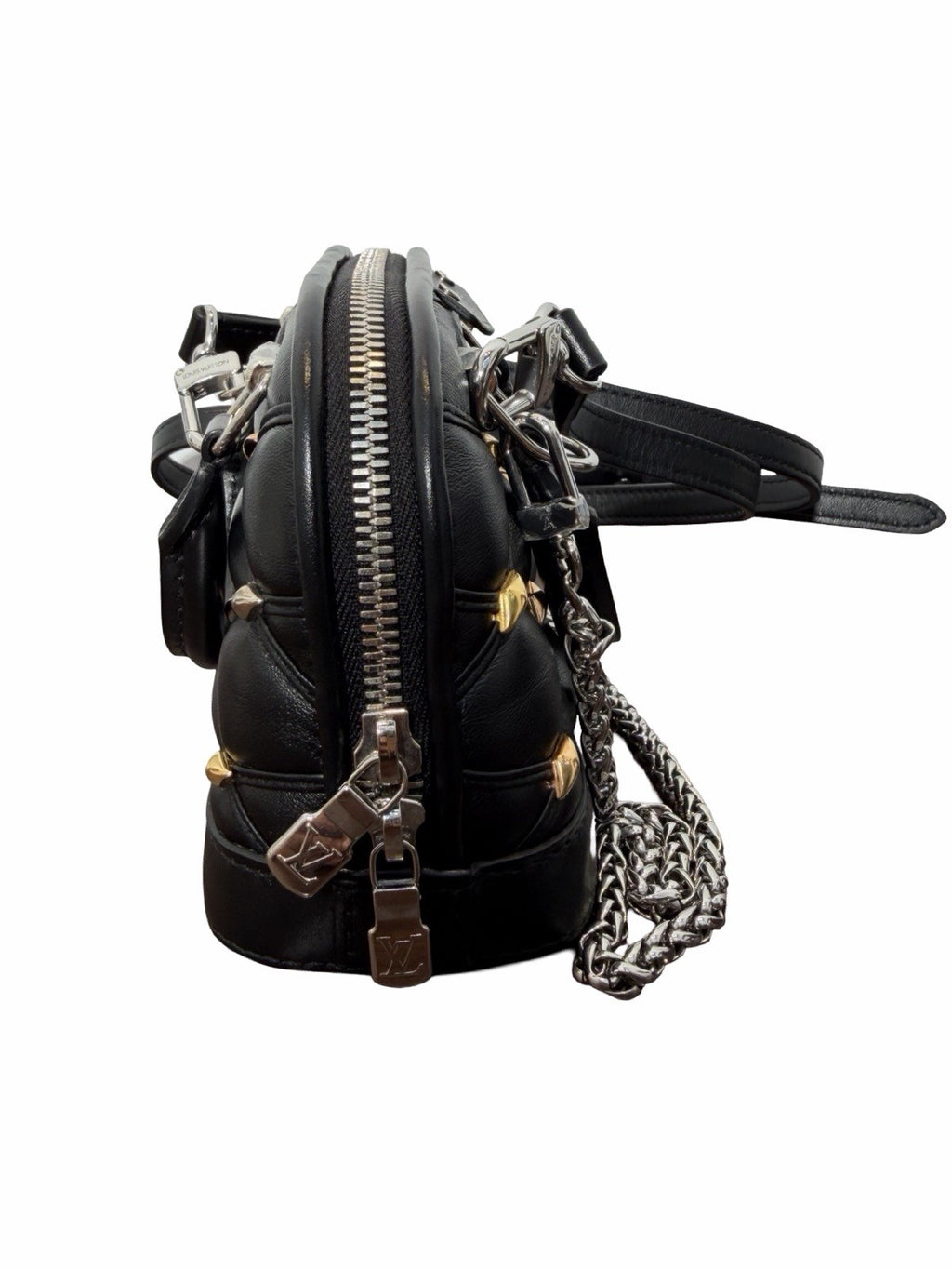 Louis Vuitton Lambskin Alma Nano Small Shoulder Bag 