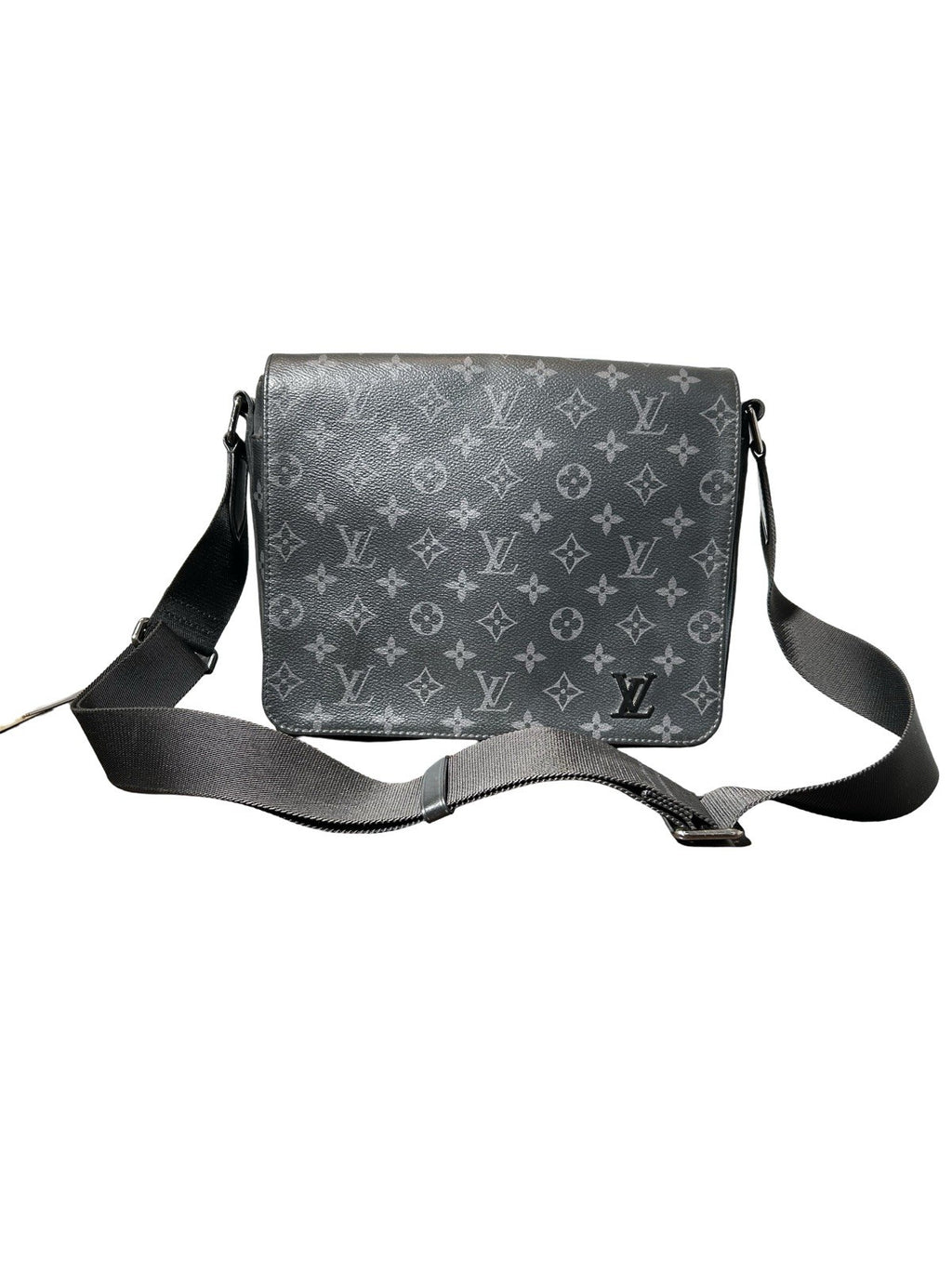 LOUIS VUITTON Monogram Eclipse District PM Black 