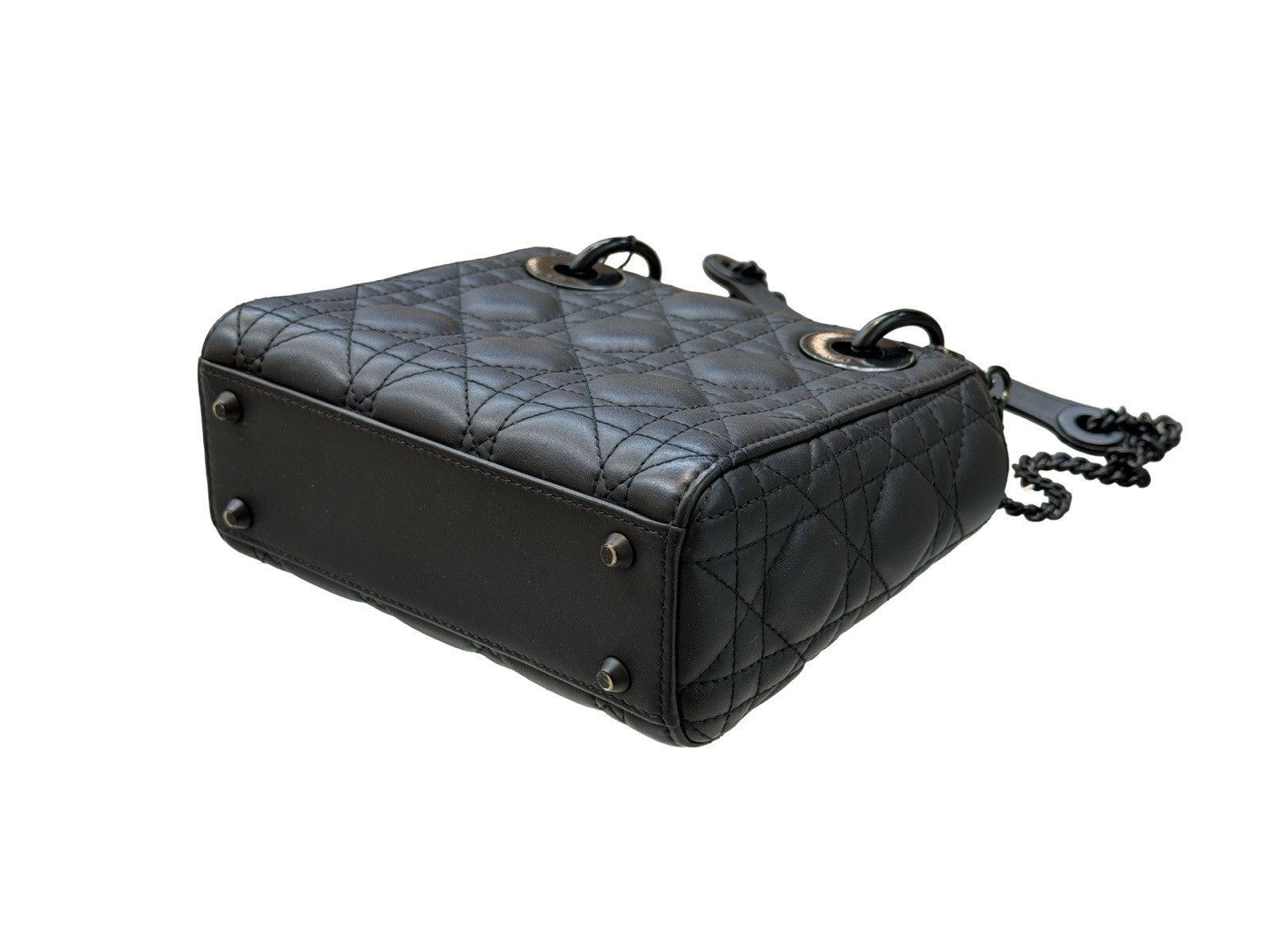 Christian Dior Ultra Matte Lady Dior Chain Mini Bag Cannage Quilt Calfskin