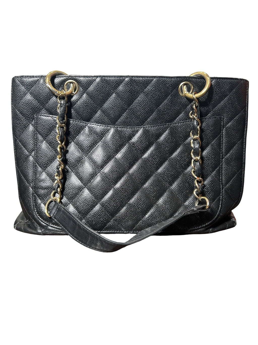 Chanel Caviar Grand Shopping Tote Black