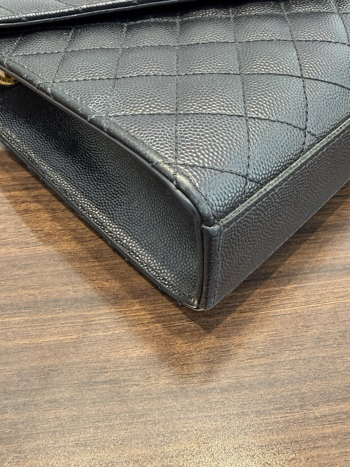 Saint Laurent YSL Envelope Black Shoulder Bag 