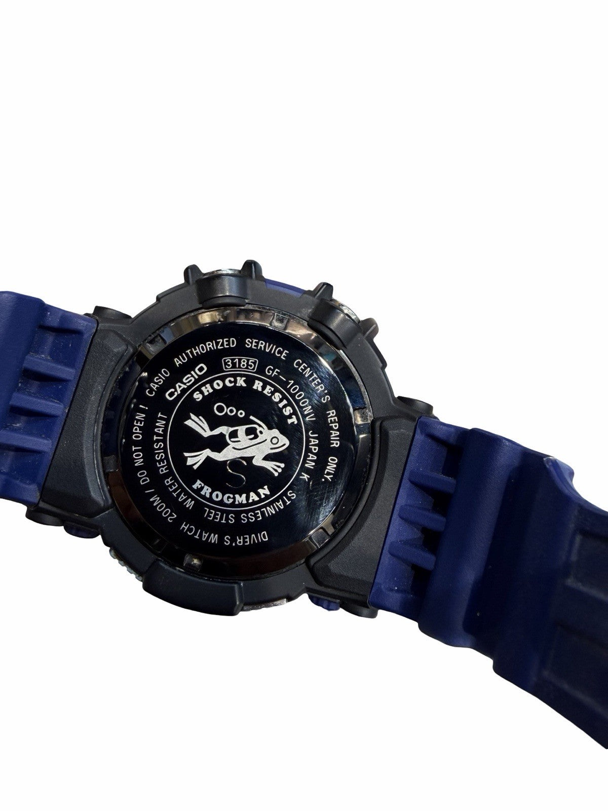 G-Shock Frogman GF-1000NV Digital Watch Men's Navy Vintage Condition