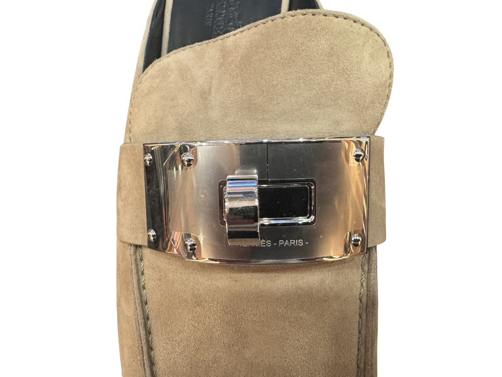 Hermes Lota Mule Beige Camel Suede EU 40 US 10￼
