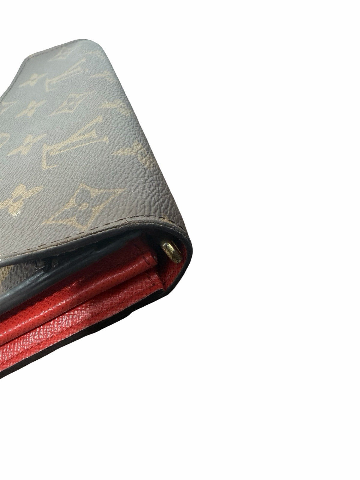 Louis Vuitton Sarah Wallet Red Inside