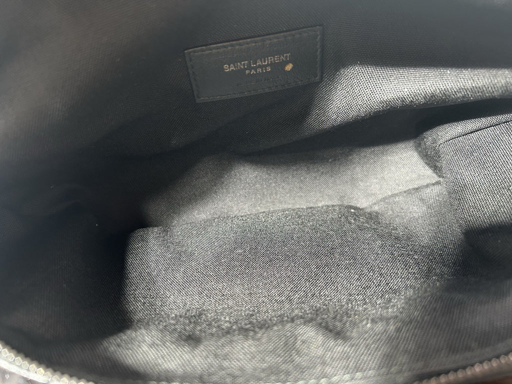 Saint Laurent Nylon Logo Nuxx Body Belt Bag Black