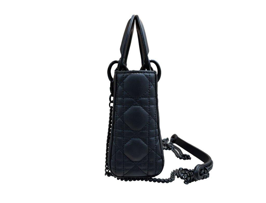 Christian Dior Ultra Matte Lady Dior Chain Mini Bag Cannage Quilt Calfskin