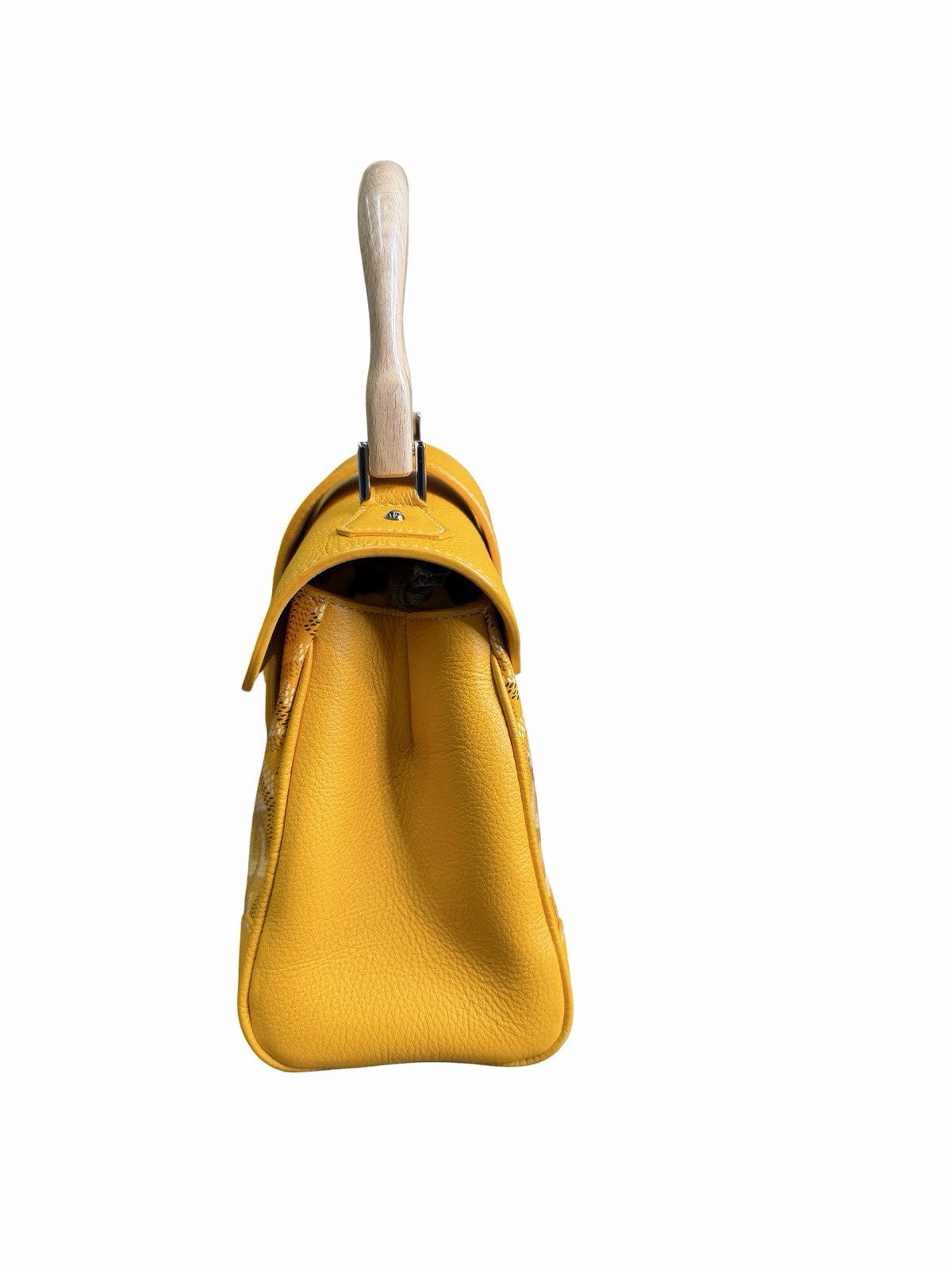 Goyard Goyardine Saigon Yellow Mini Top Handle Bag