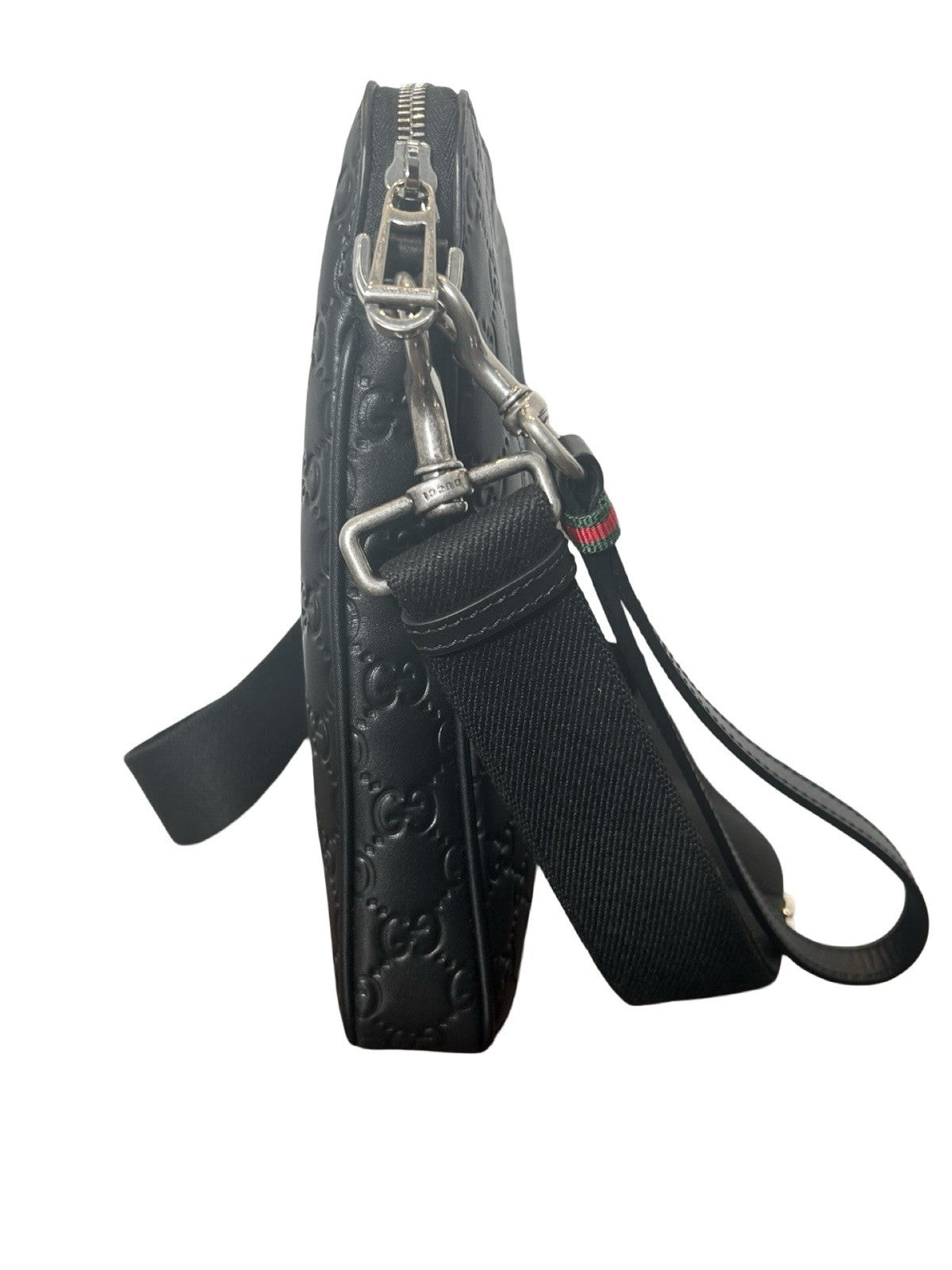Gucci GG Emblem Medium Crossbody Bag Black