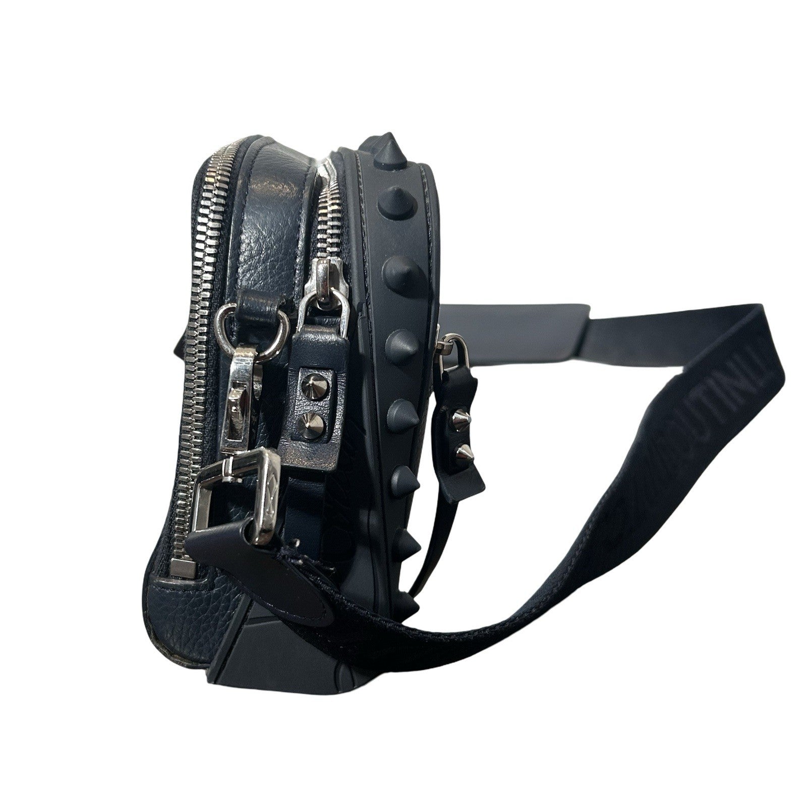 Christian Louboutin Loubitown Spiked Leather Messenger Bag