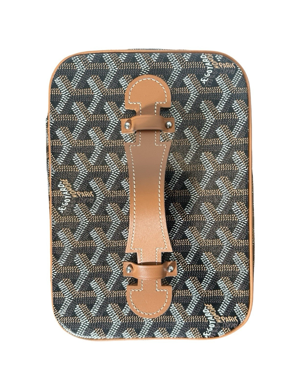 Goyardine Muse Mini Vanity Case Black Gold