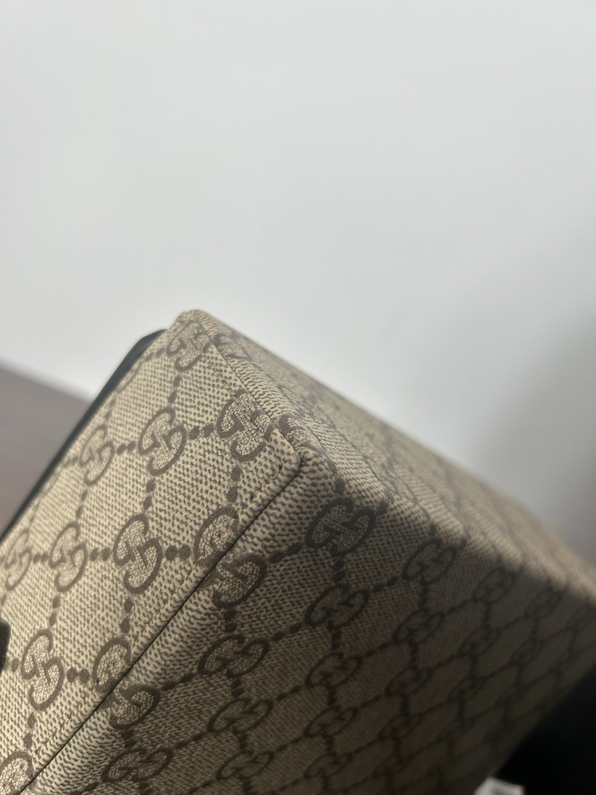 Gucci Horsebit 1995 Mini Shoulder Bag Beige/Dark Brown GG Supreme