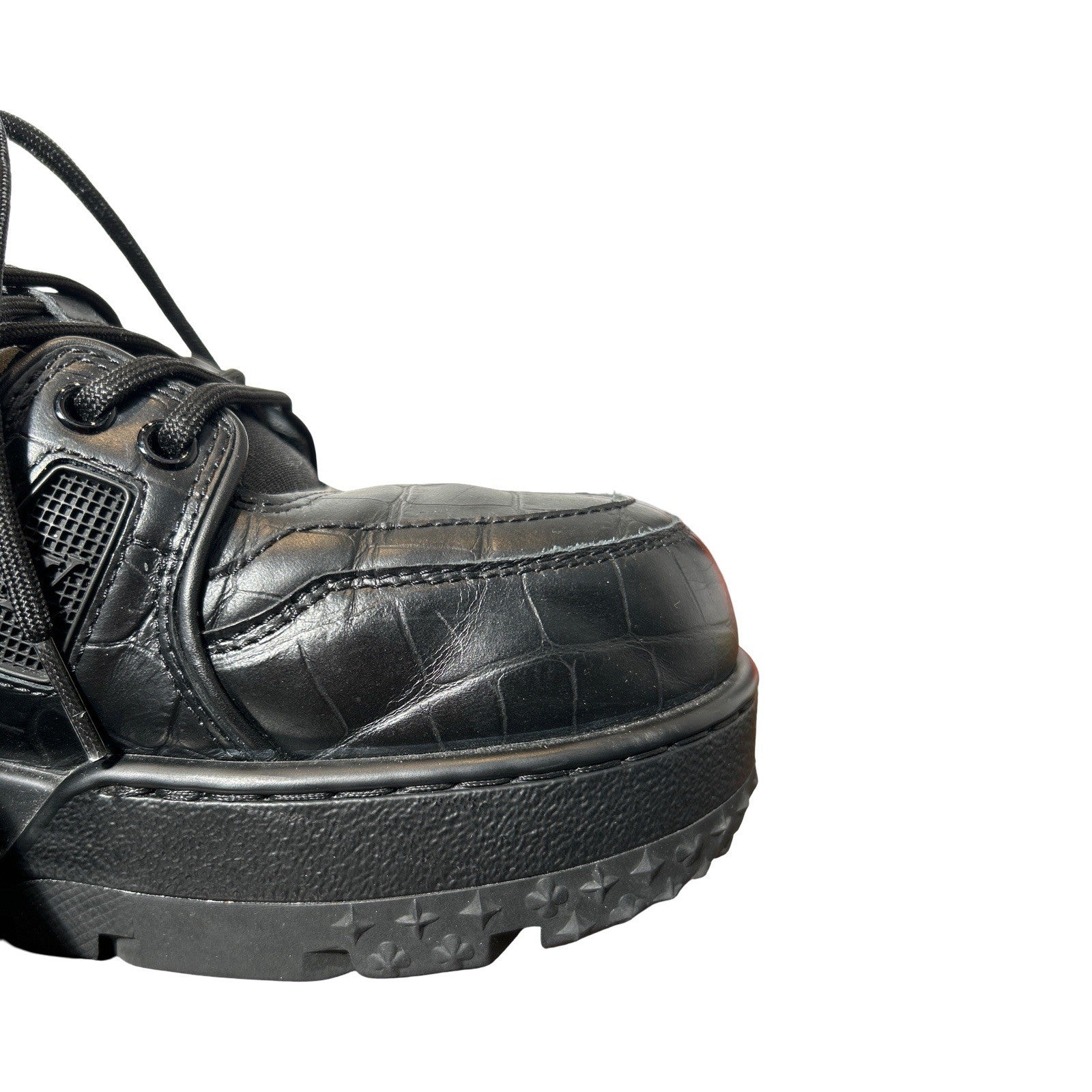 Louis Vuitton LV Trainer Maxi Sneaker Crocodile Embossed Leather