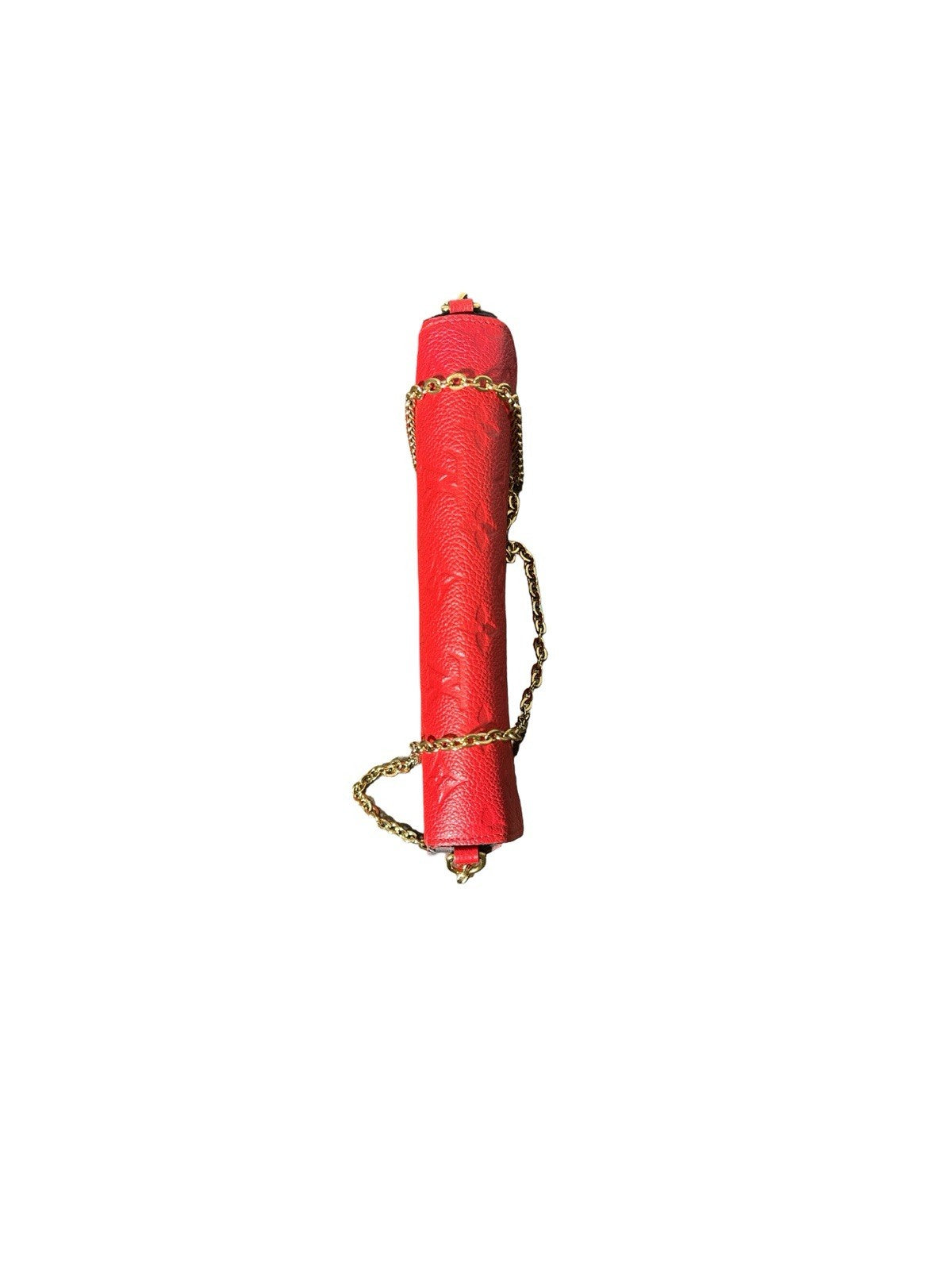 LOUIS VUITTON Empreinte Pochette Felicie Chain Wallet Scarlet