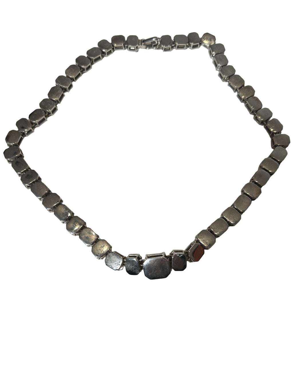 Dior Homme Crystal Choker Necklace Silver FW 2022