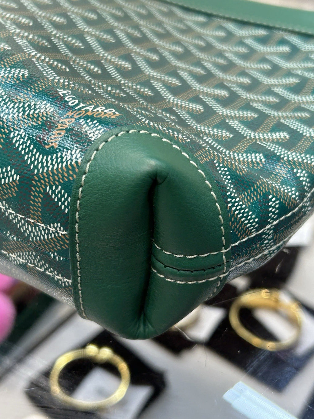 Goyard Goyardine Green Pouch 