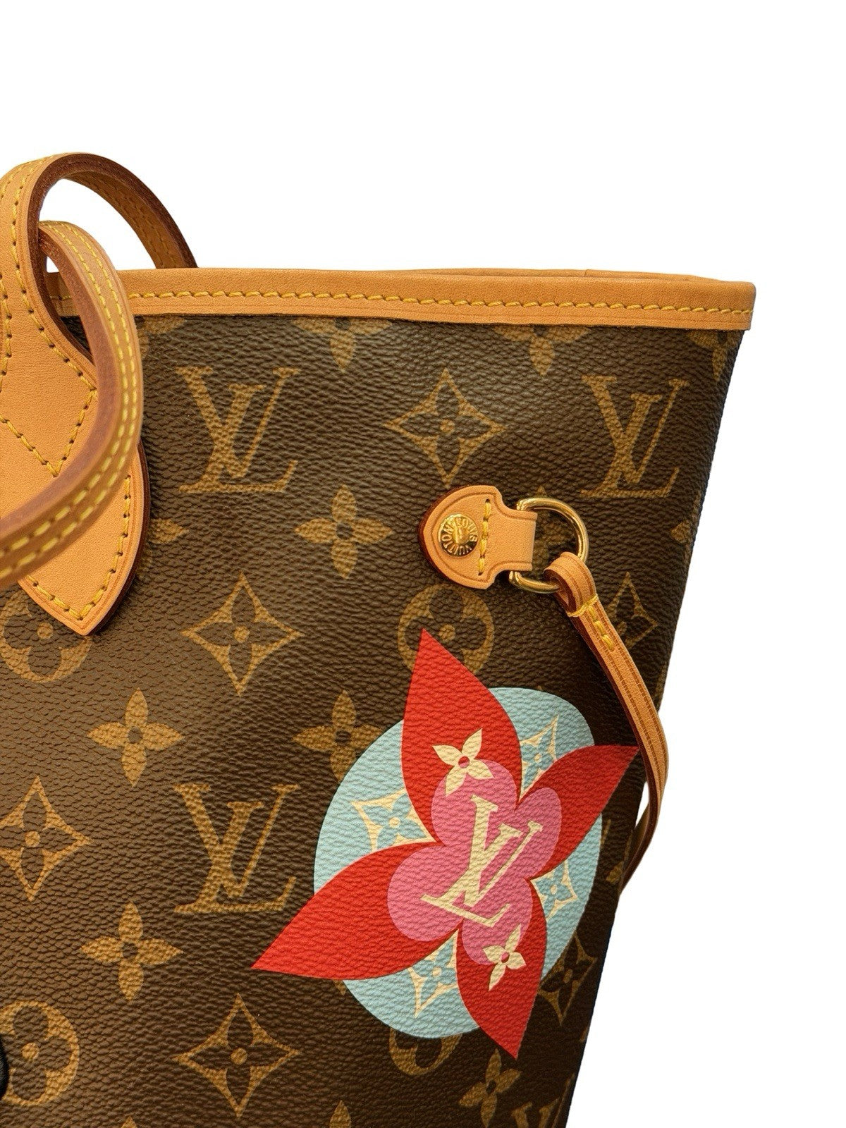 Louis Vuitton Neverfull NM Tote Limited Edition Patches Monogram Canvas MM