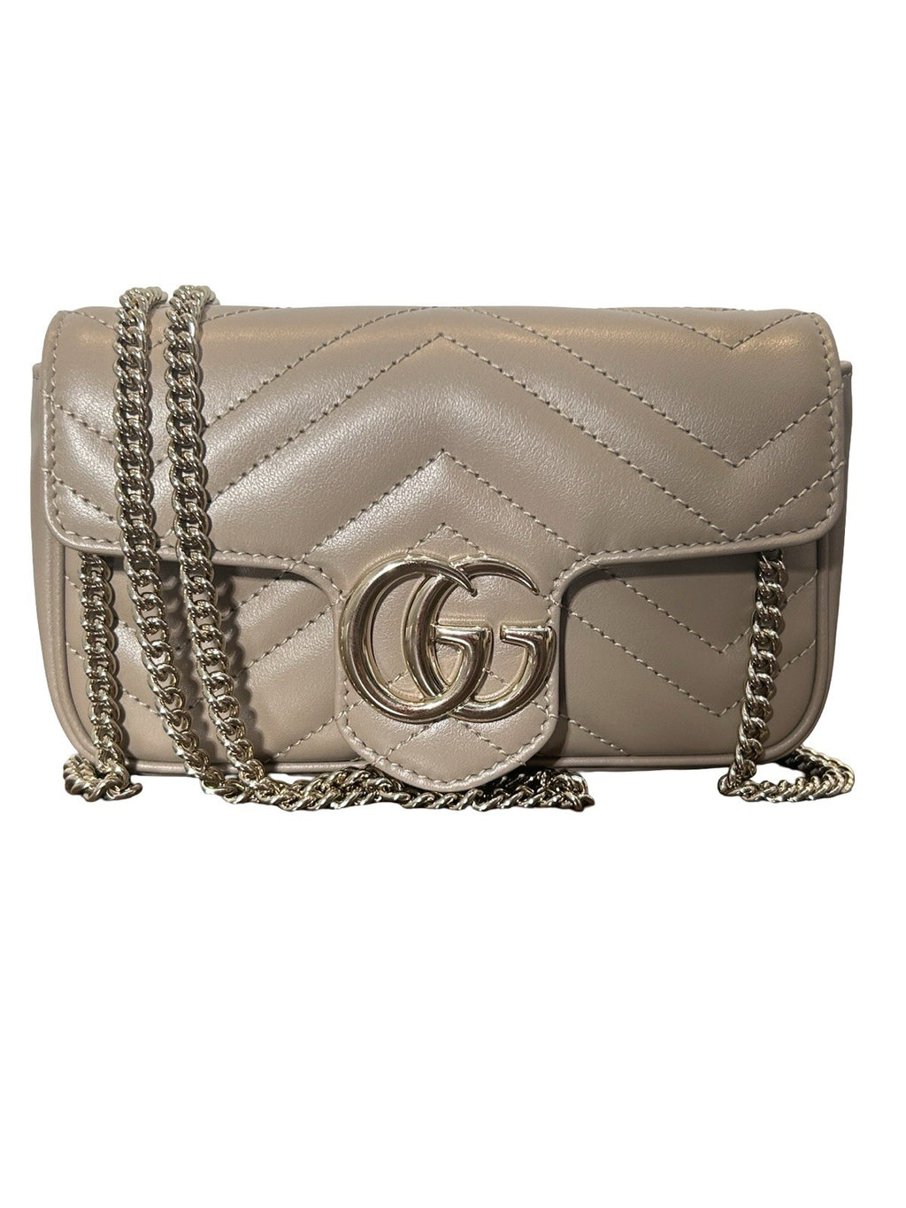Gucci GG Marmont Extra Mini Shoulder Bag Beige 