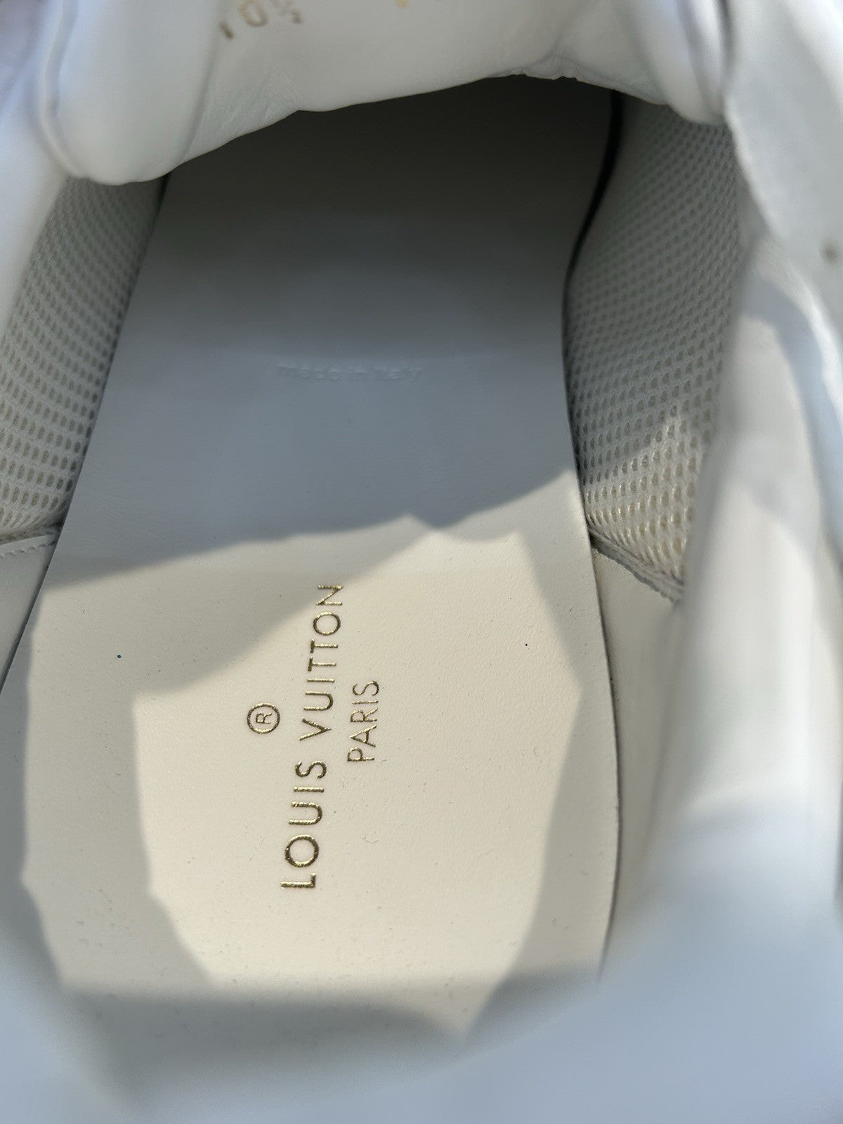 Louis Vuitton LV Monogram Sneakers Taurillon Leather  Size 10.5LV / 11.5 US