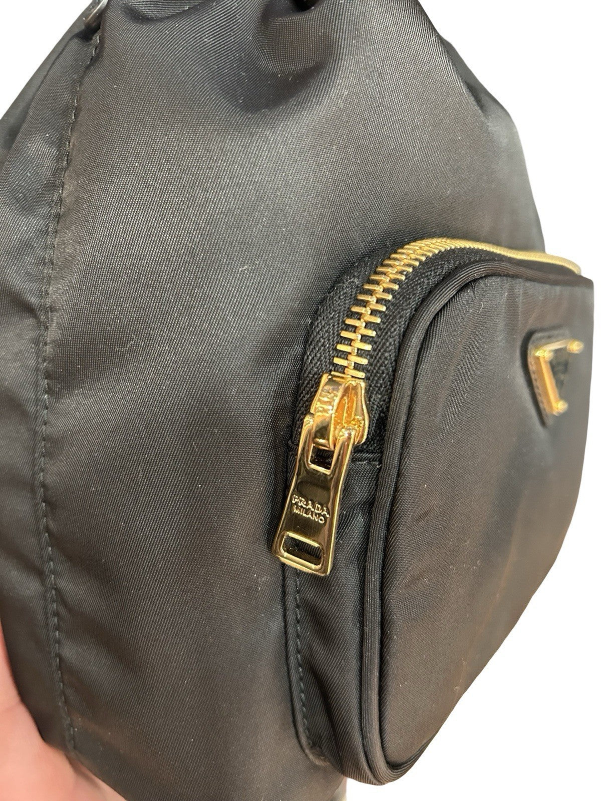 Prada Duet Re-Nylon Bucket Bag