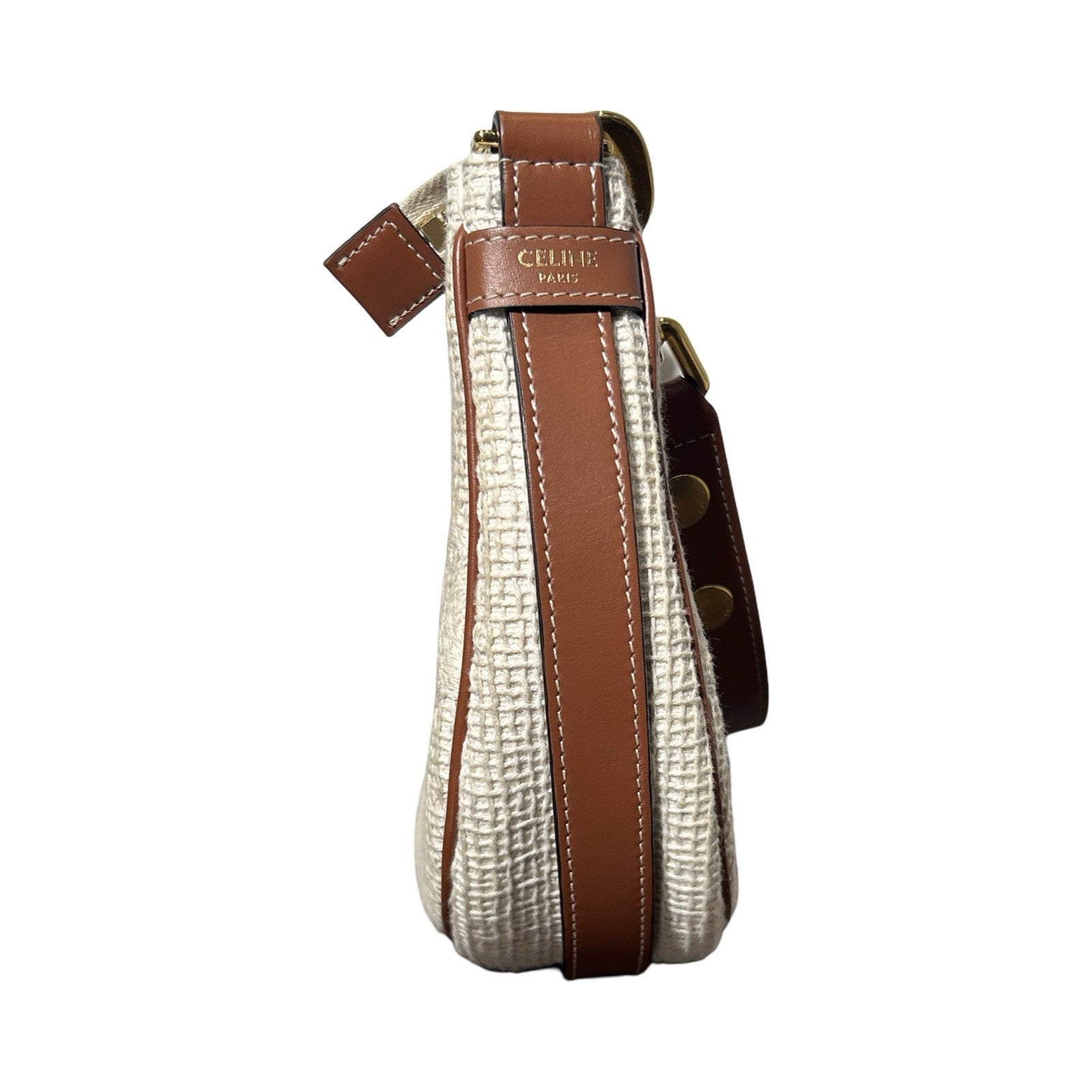 Celine Crochet Embroidered Ava Triomphe Shoulder Bag