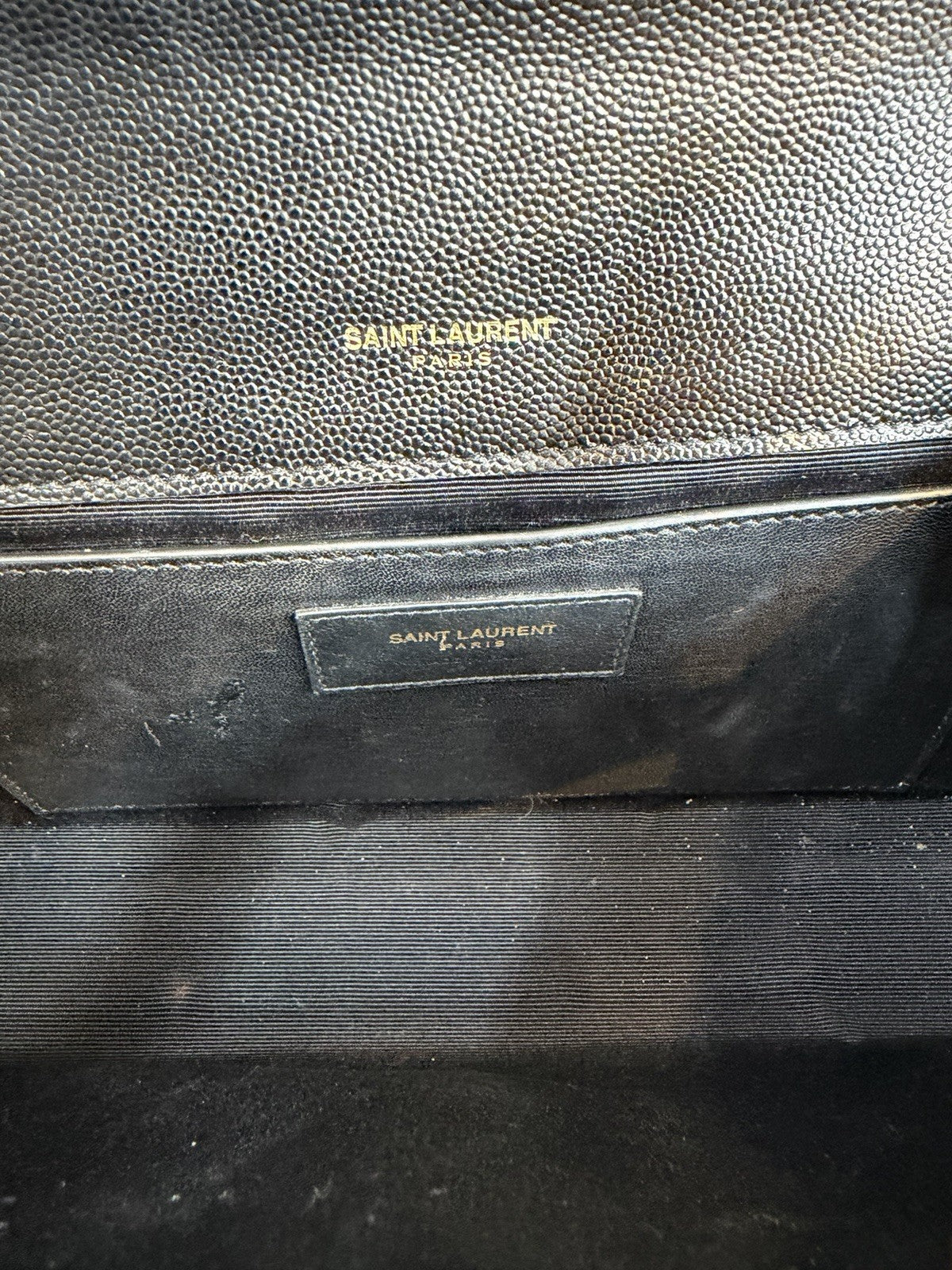 Saint Laurent Leather Kate Medium Black Shoulder Bag