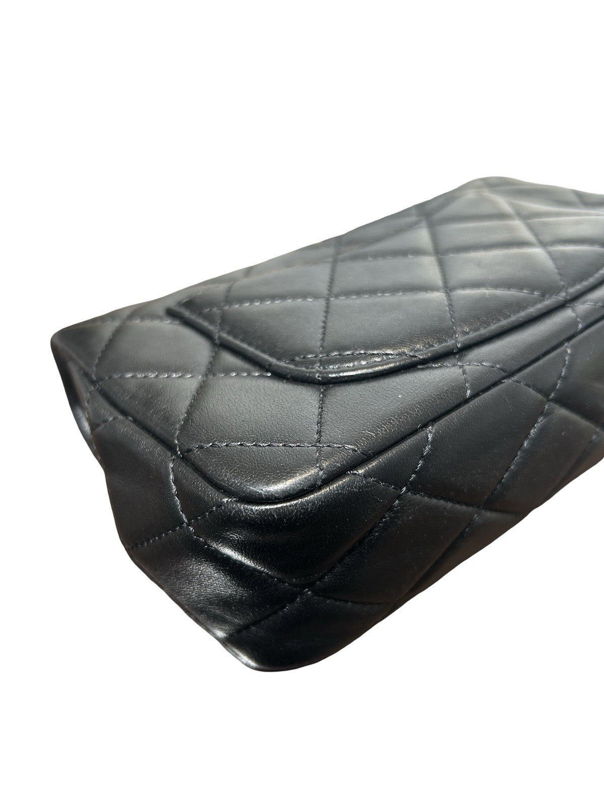 Chanel Classic Mini Flap Lambskin with Pearl Chain