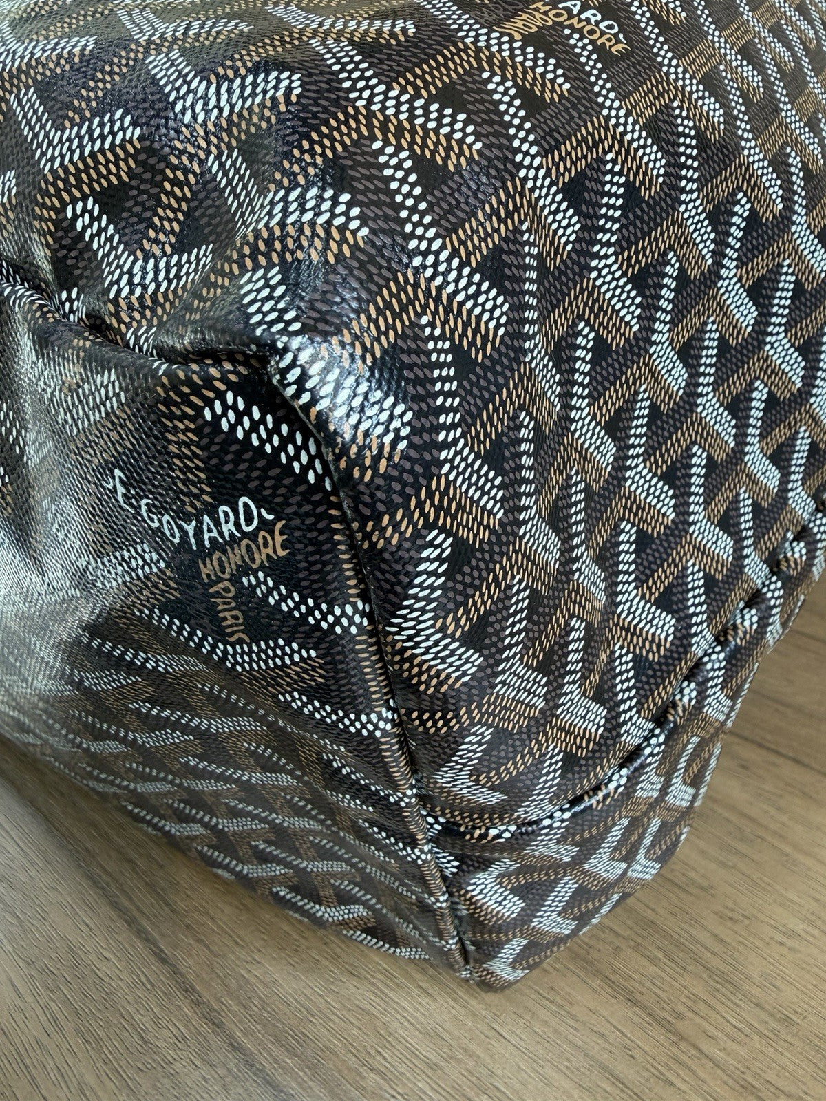Goyard Goyardine Black St. Louis GM 