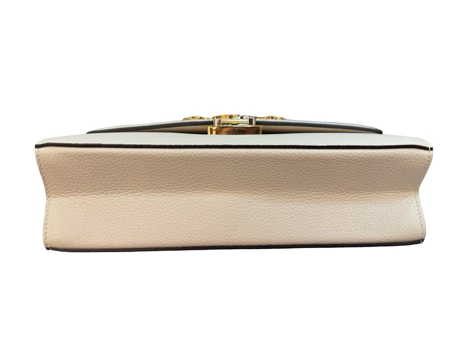 Gucci Zumi Flap Shoulder Bag Leather Small White