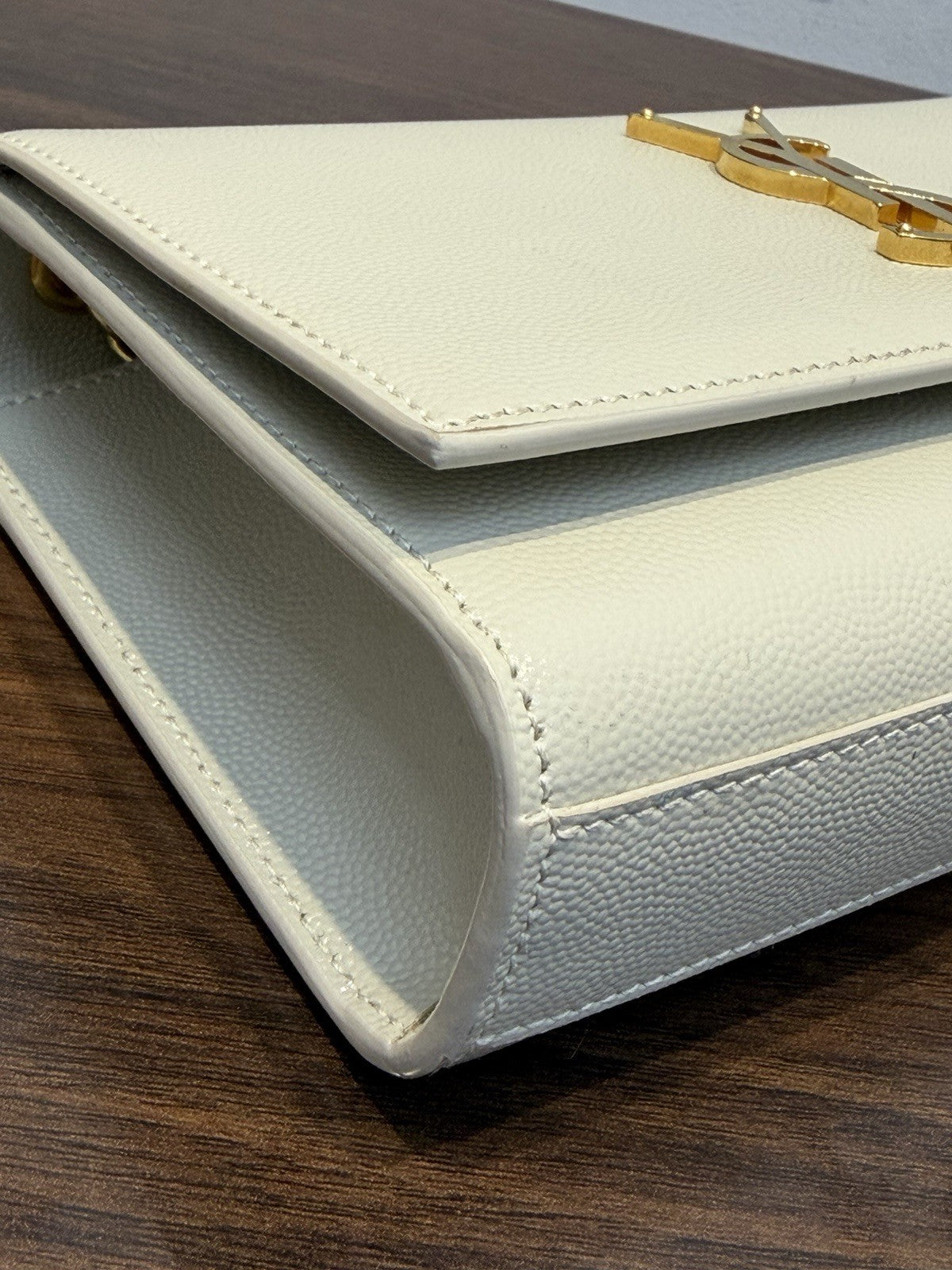 Saint Laurent YSL Kate White Shoulder Bag 