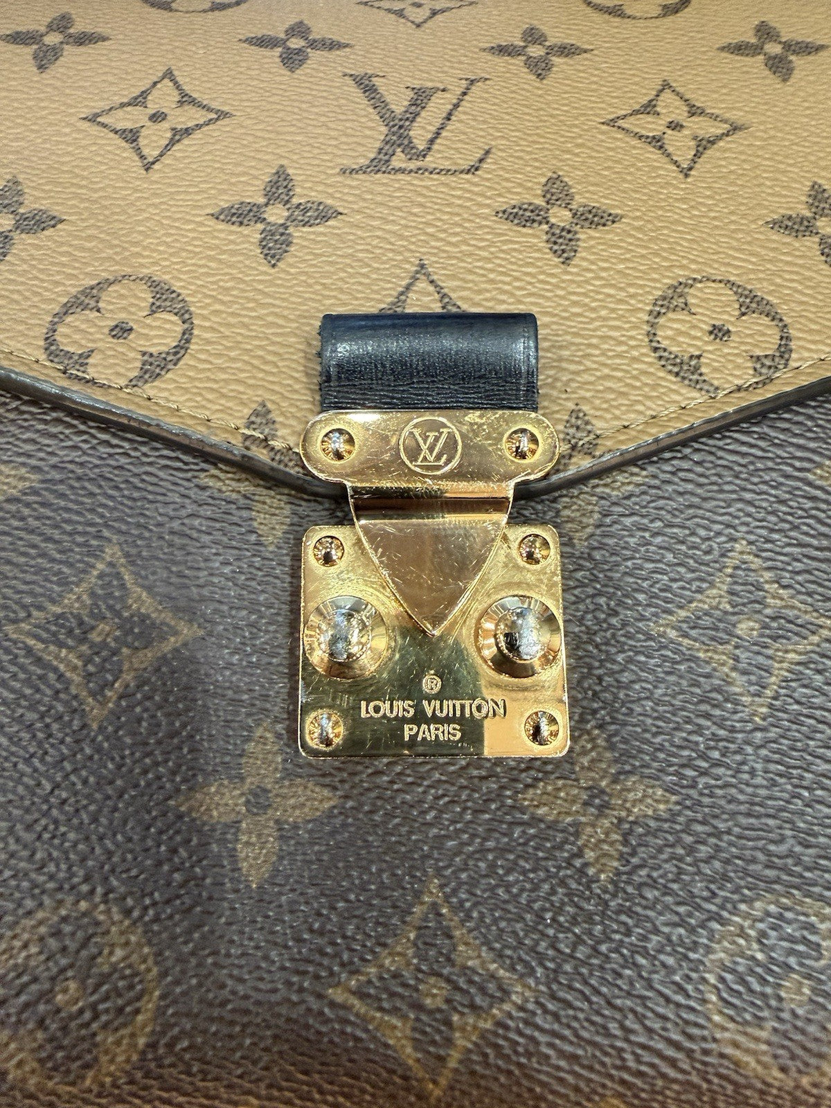 Louis Vuitton Reverse Monogram Pochette Metis Shoulder Bag