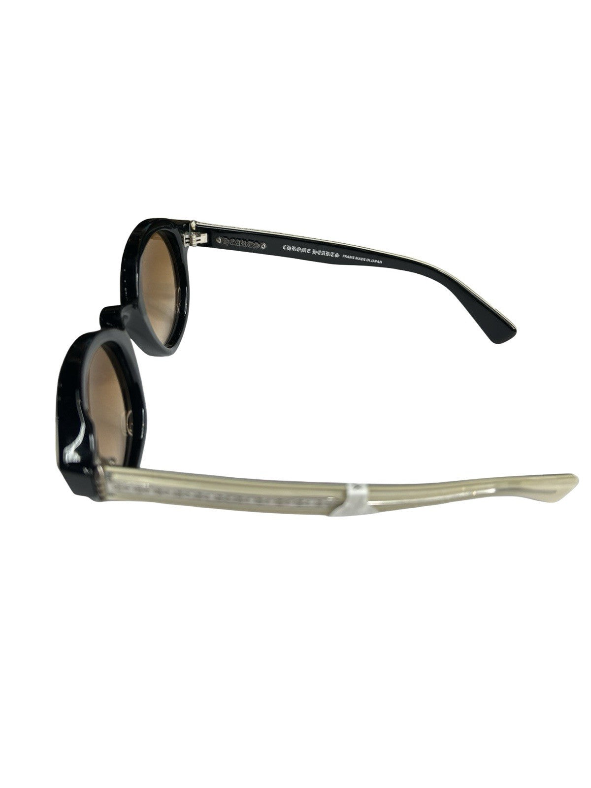 Chrome Hearts Anita Ho Oval Sunglasses Brown Tinted Lens Size 47-26-140