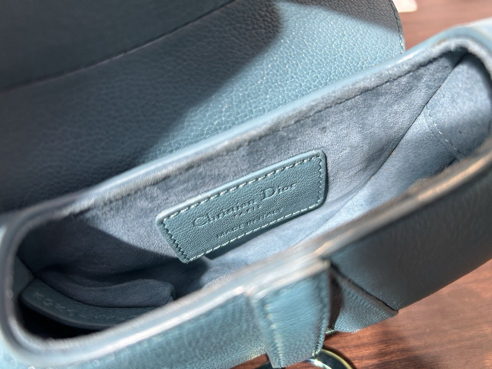 Christian Dior Leather Saddle Micro