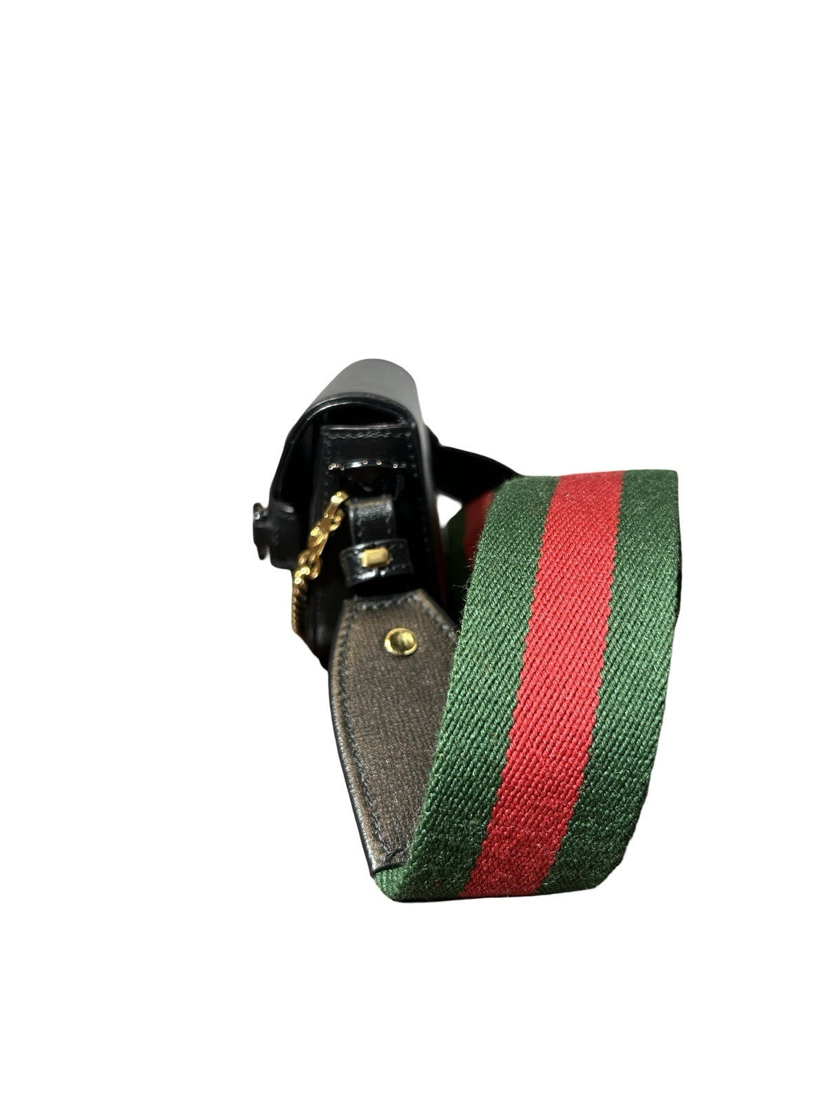 Gucci 2016-present Mini Leather Horsebit 1955 Web satchel