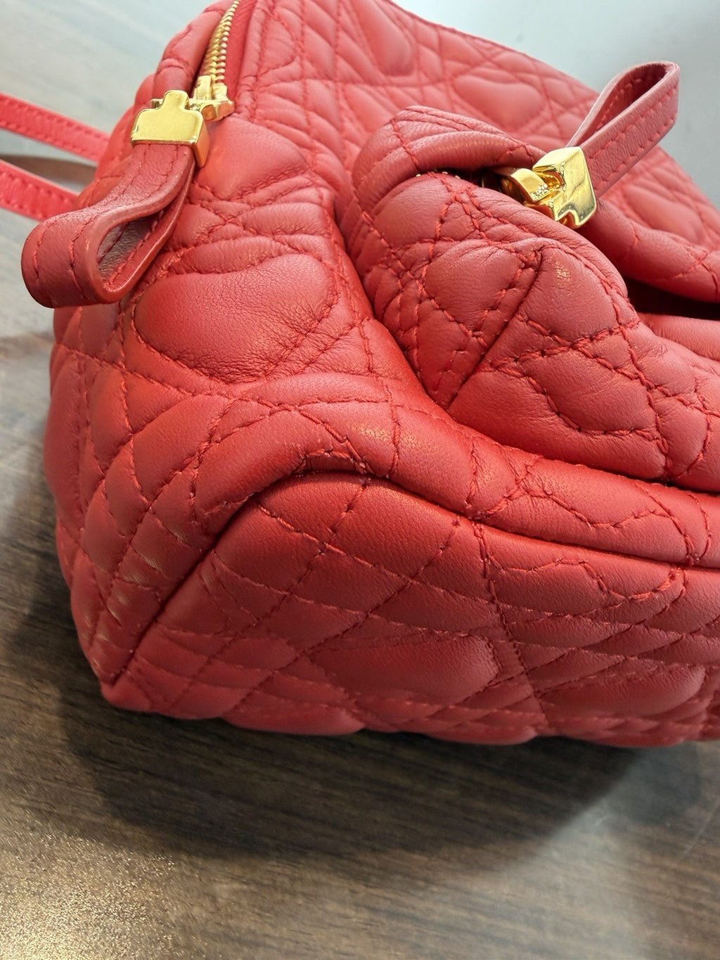 Christian Dior Cannage Heart 3Way Mini Rucksack Daypack Backpack Lambskin