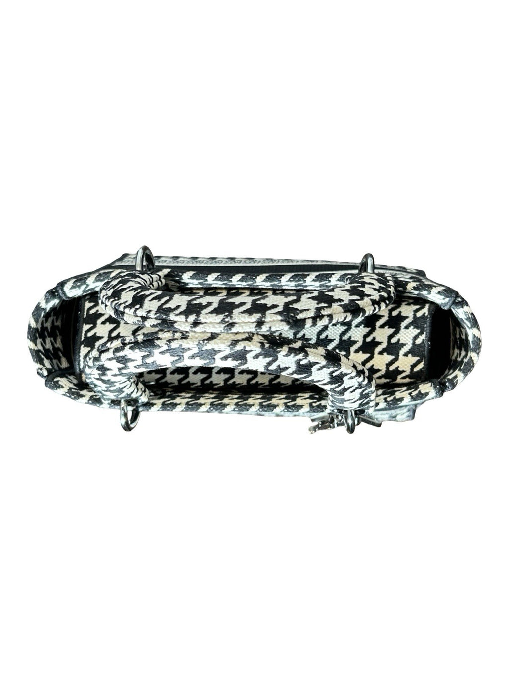 Christian Dior Lady D-Lite Bag Houndstooth Canvas Medium