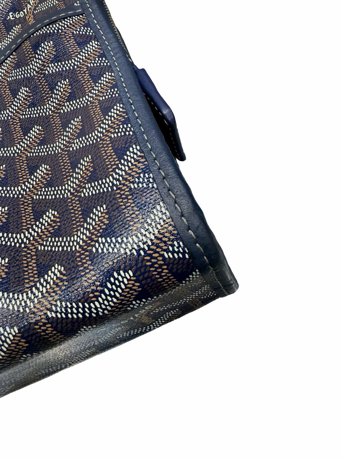 Goyard Goyardine Jouvance Blue Toiletry Pouch 