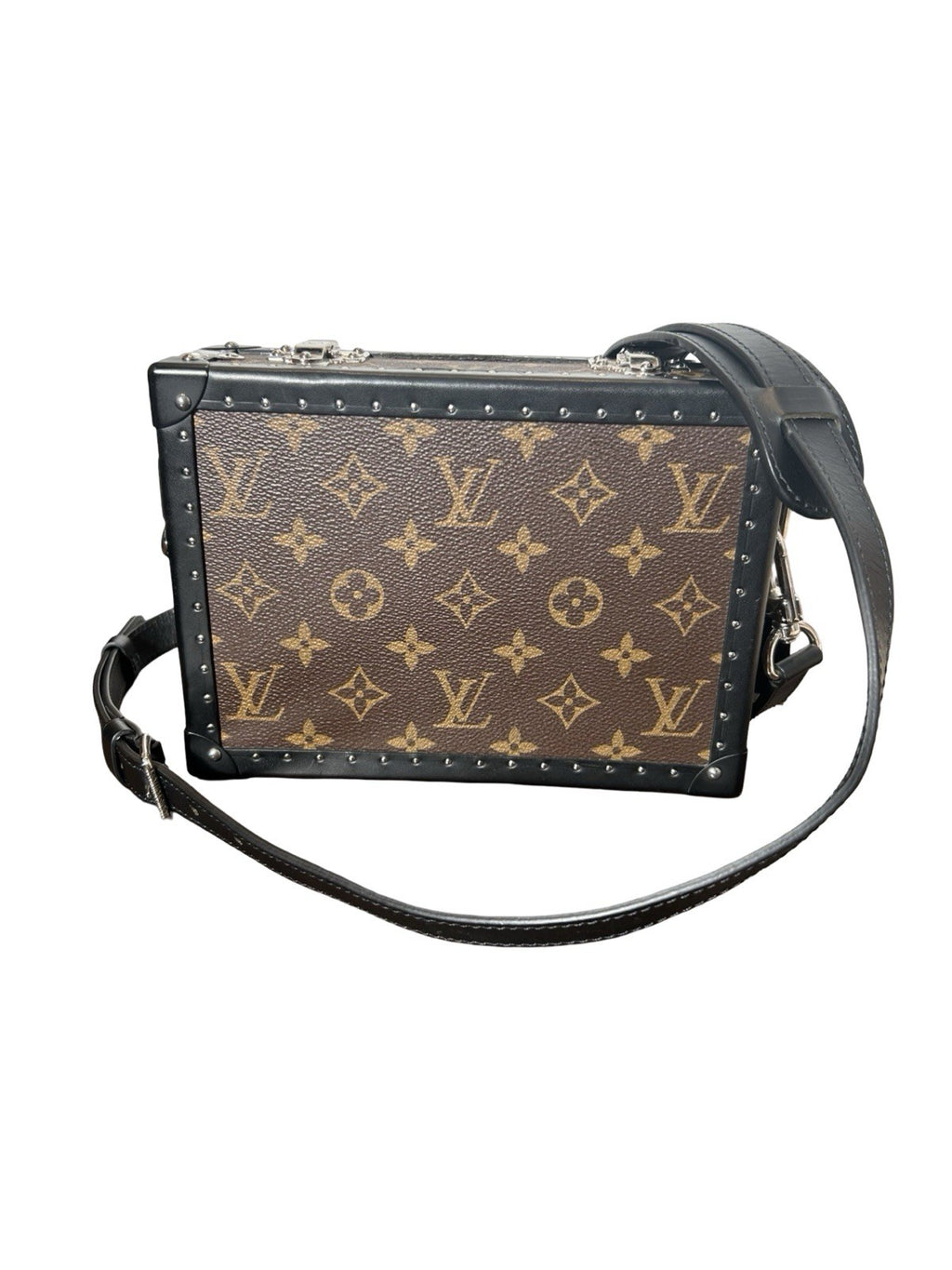 Louis Vuitton Clutch Box in Monogram Macassar canvas