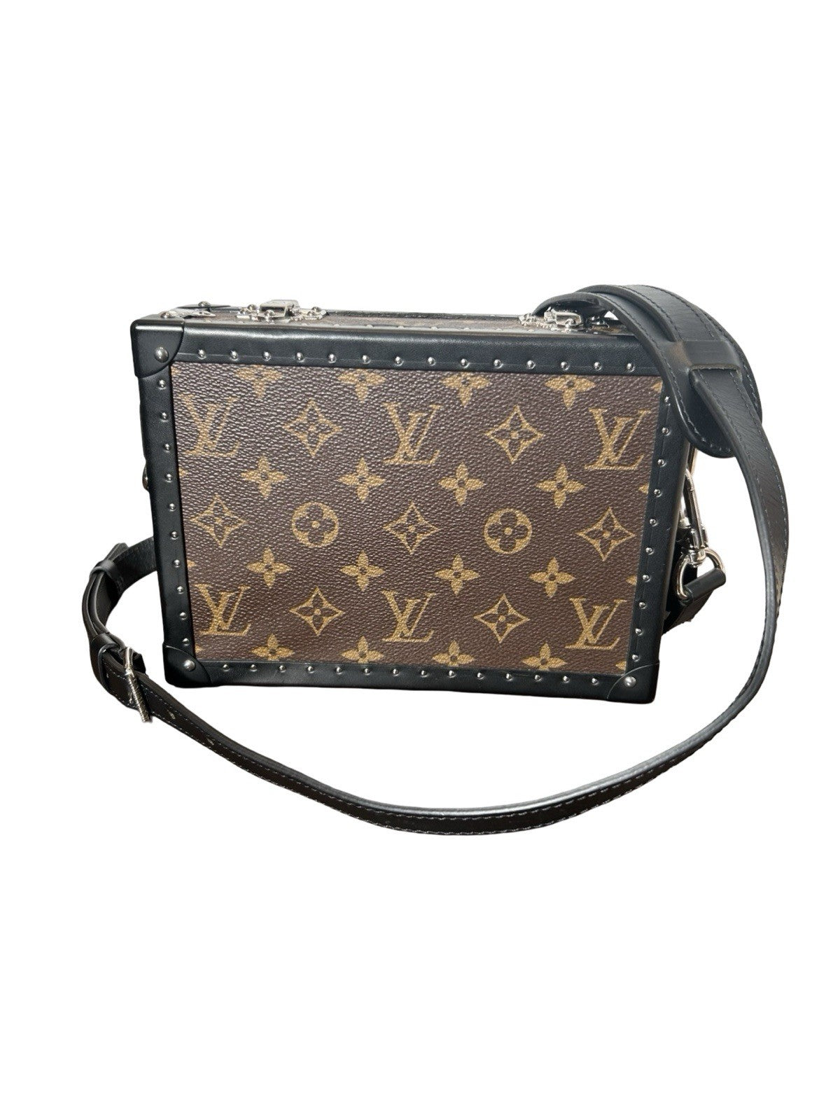 Louis Vuitton Clutch Box in Monogram Macassar canvas