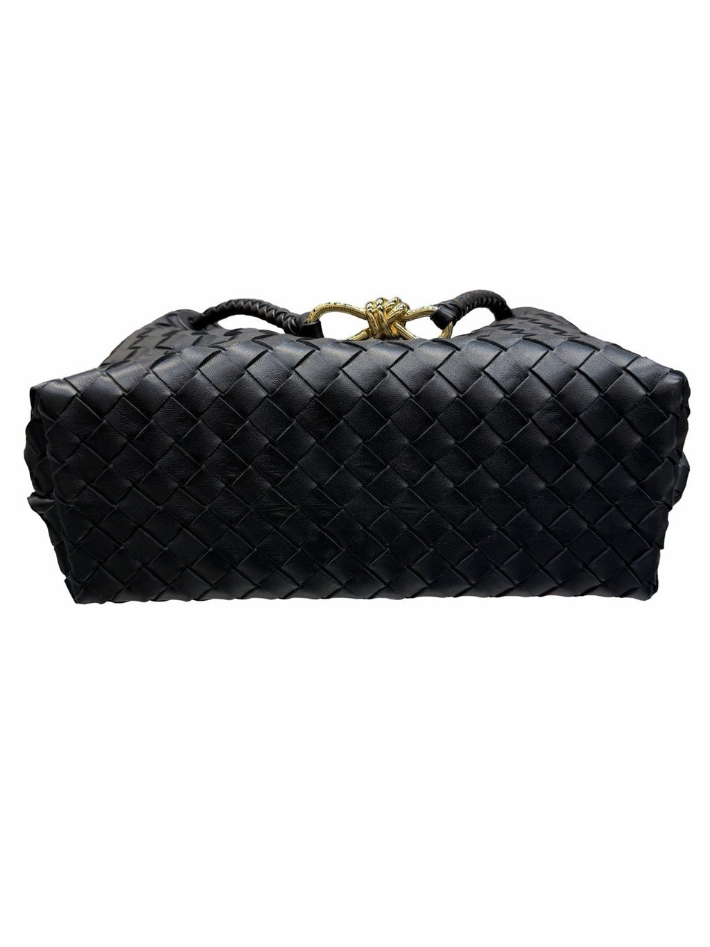 Bottega Veneta Black Intrecciato Andiamo Medium 