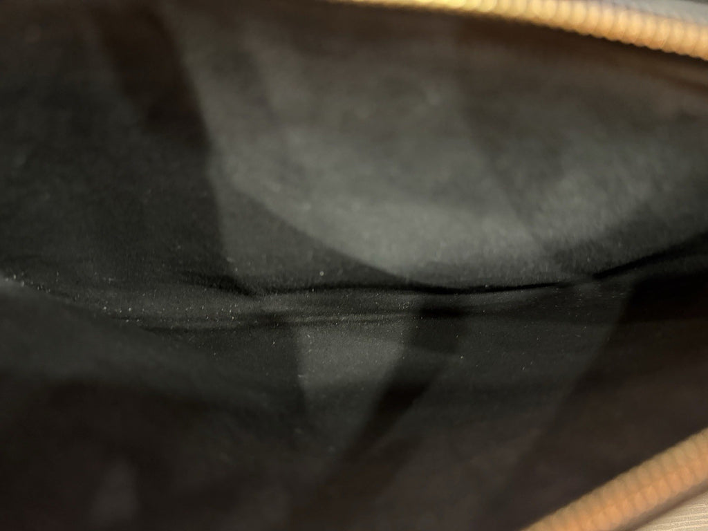 Louis Vuitton Double Zip Pochette Monogram Empreinte Leather Shoulder Bag