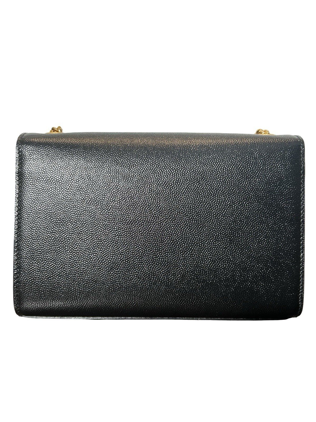 Saint Laurent Kate Small Tassel YSL Wallet on Chain in Grained Leather